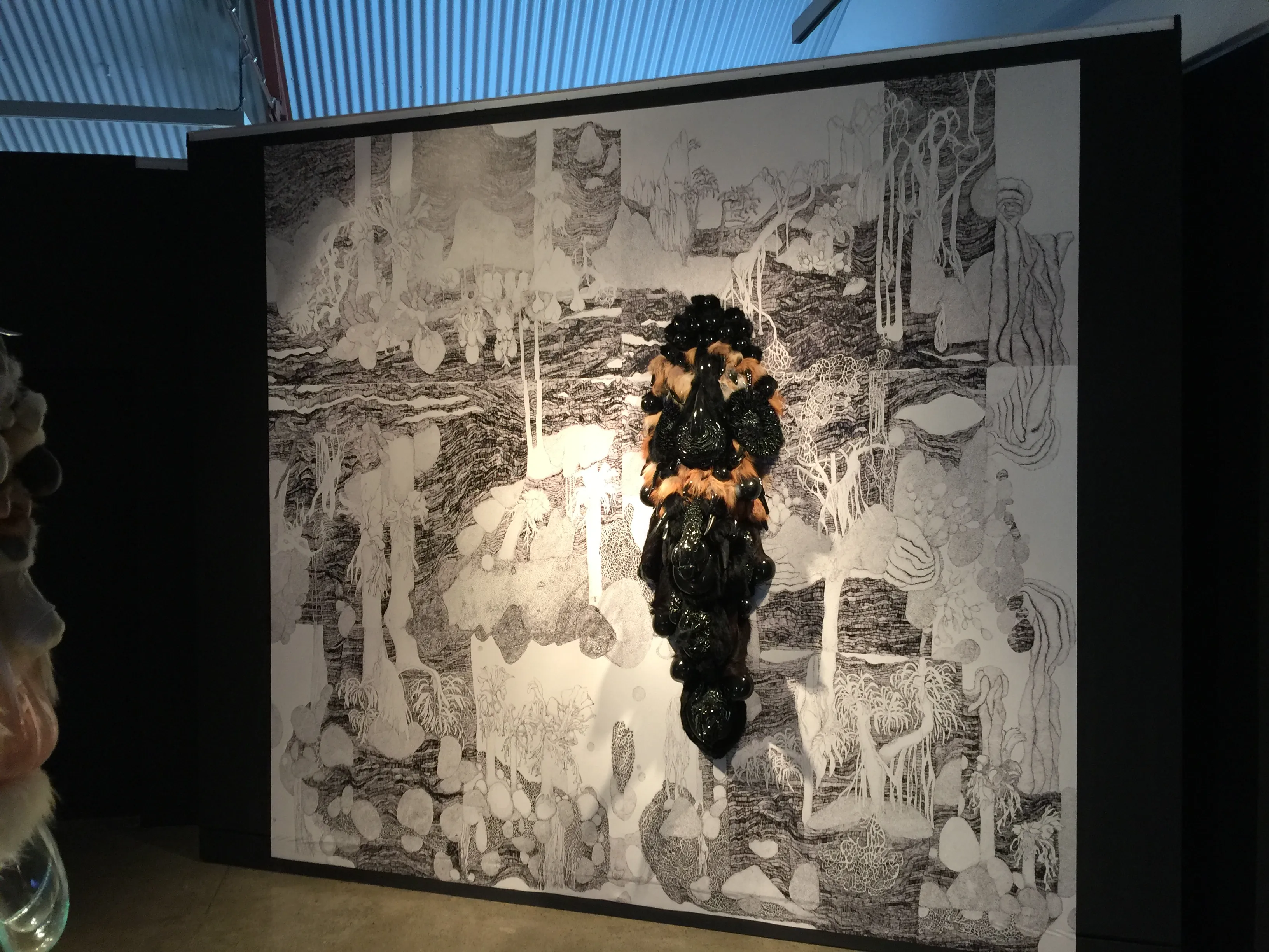 Juz Kitson Mixed Media Art Work at Cement Fondu Gallery