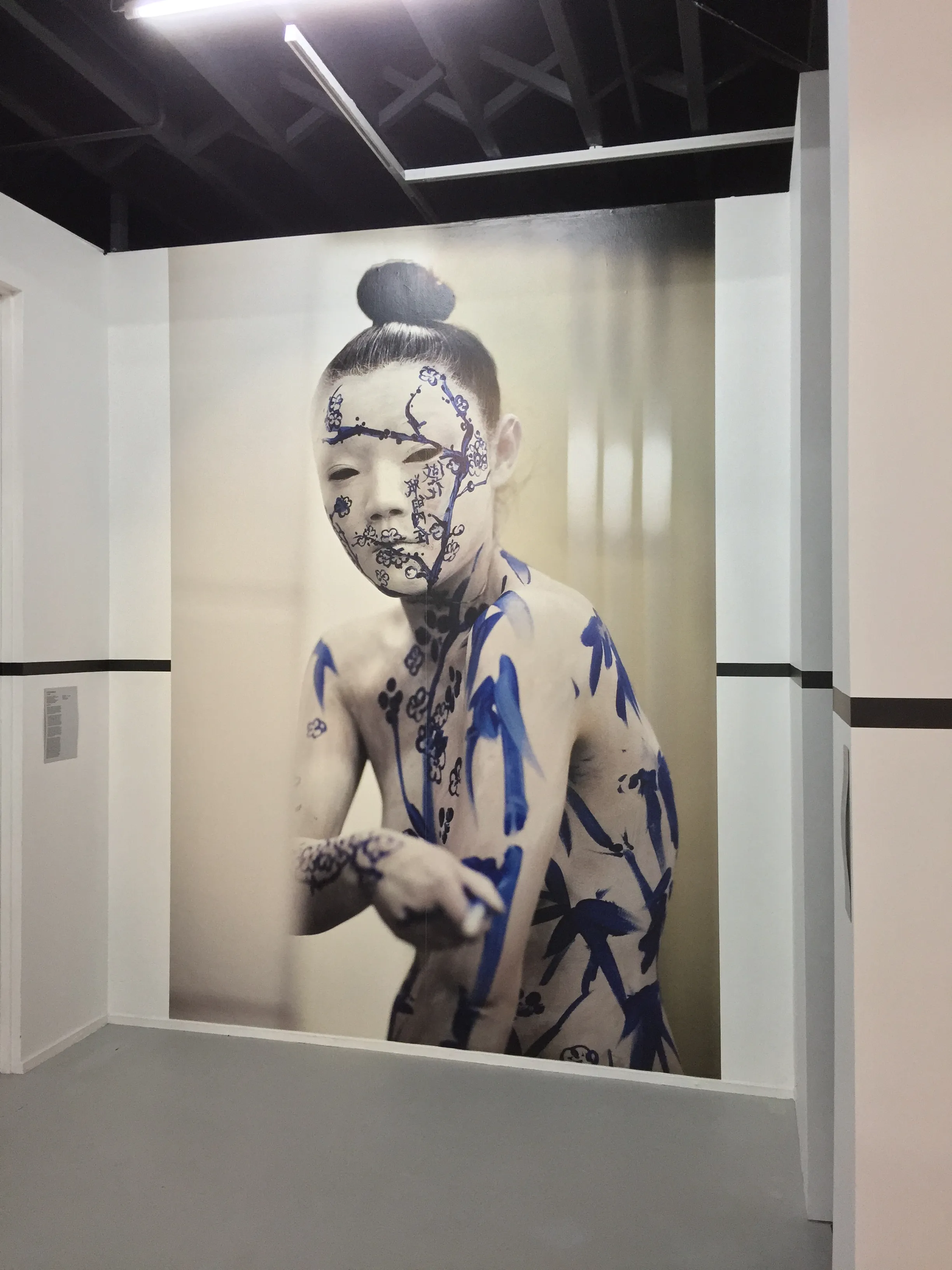 Echo Morgan artwork on wallpaper for Artspace Wolloomooloo