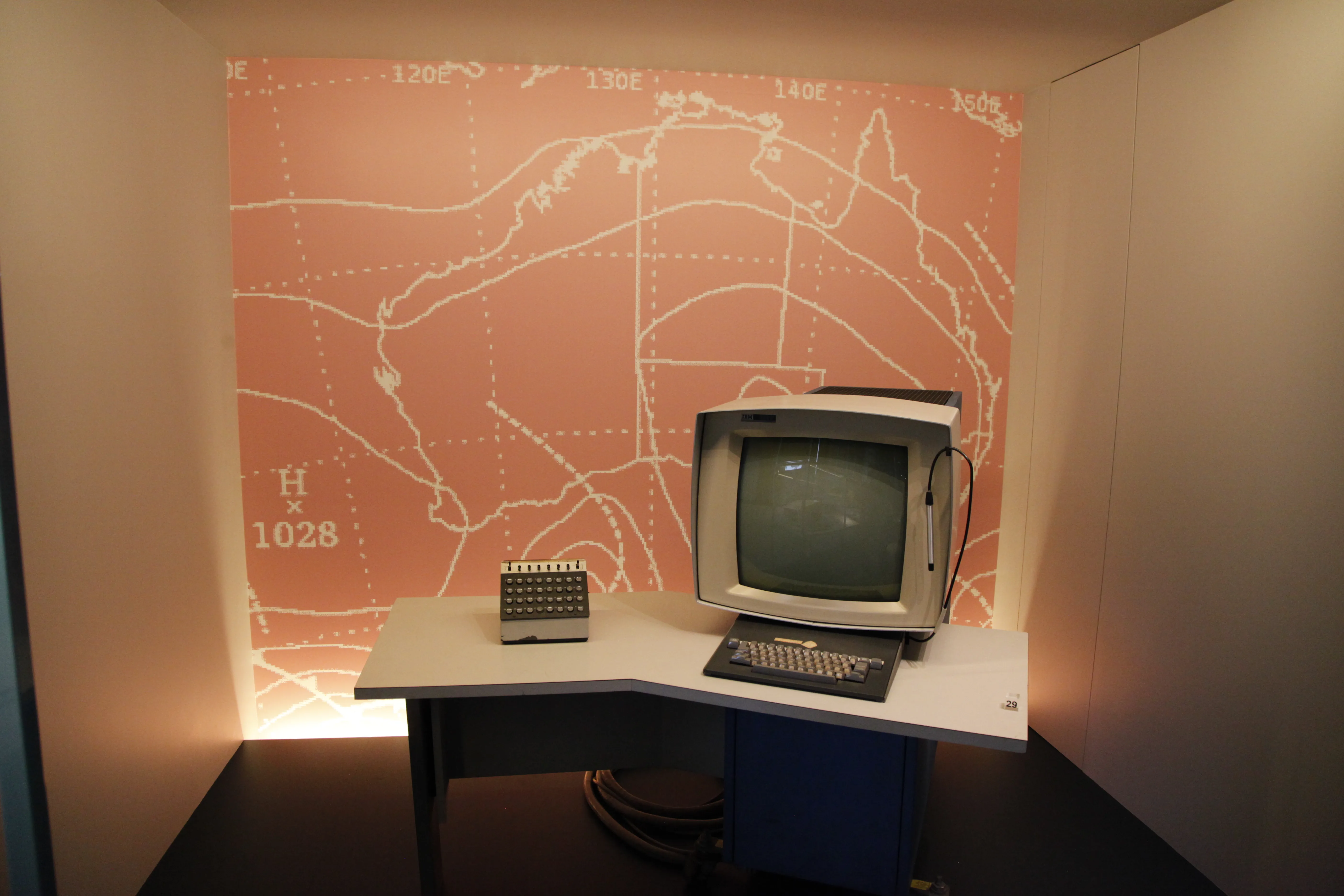 Background wallpaper mural for IT-exhibition at Sydney's Powerhouse Museum
