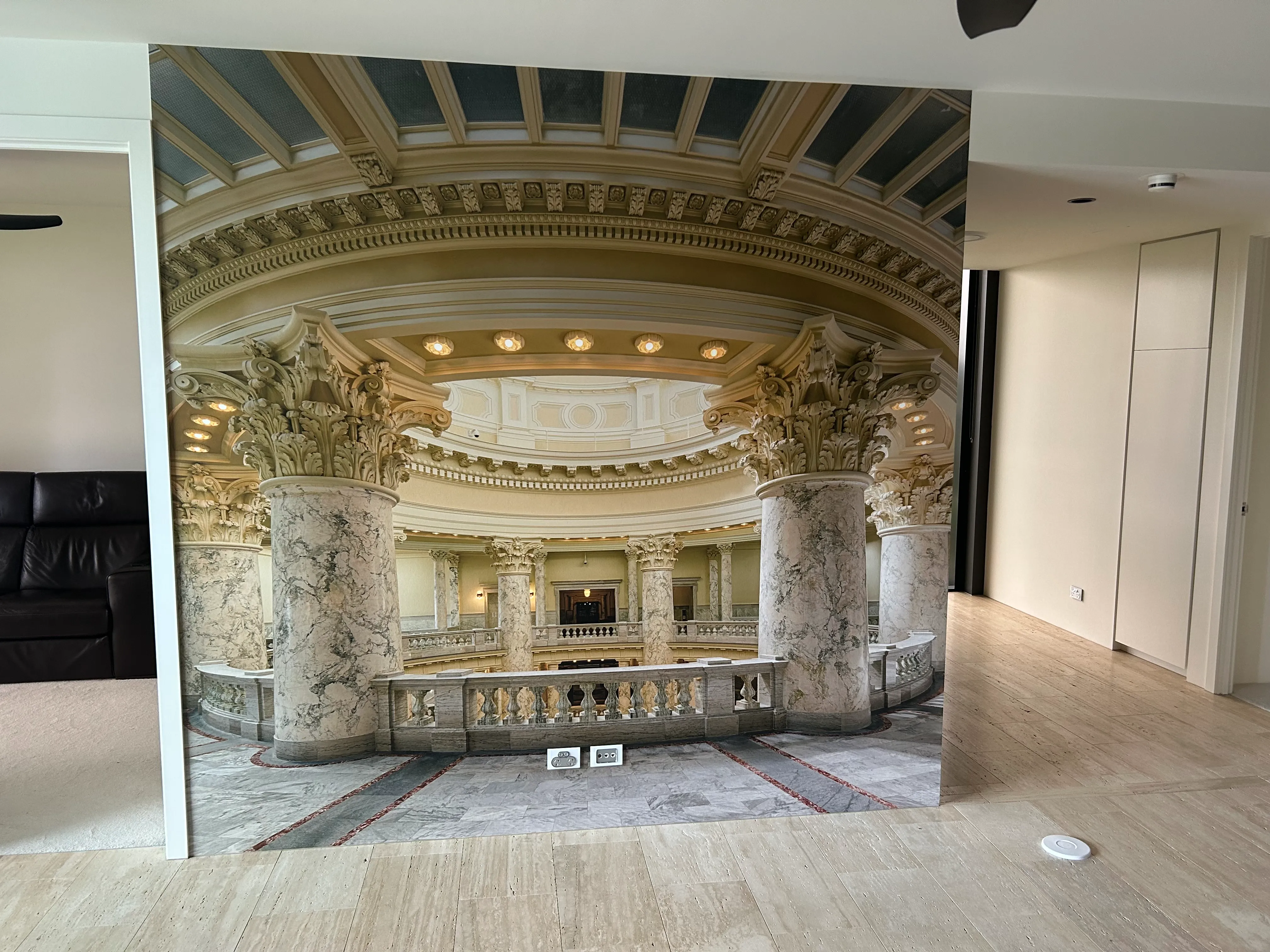 palace photo on custom wallpaper for dining room