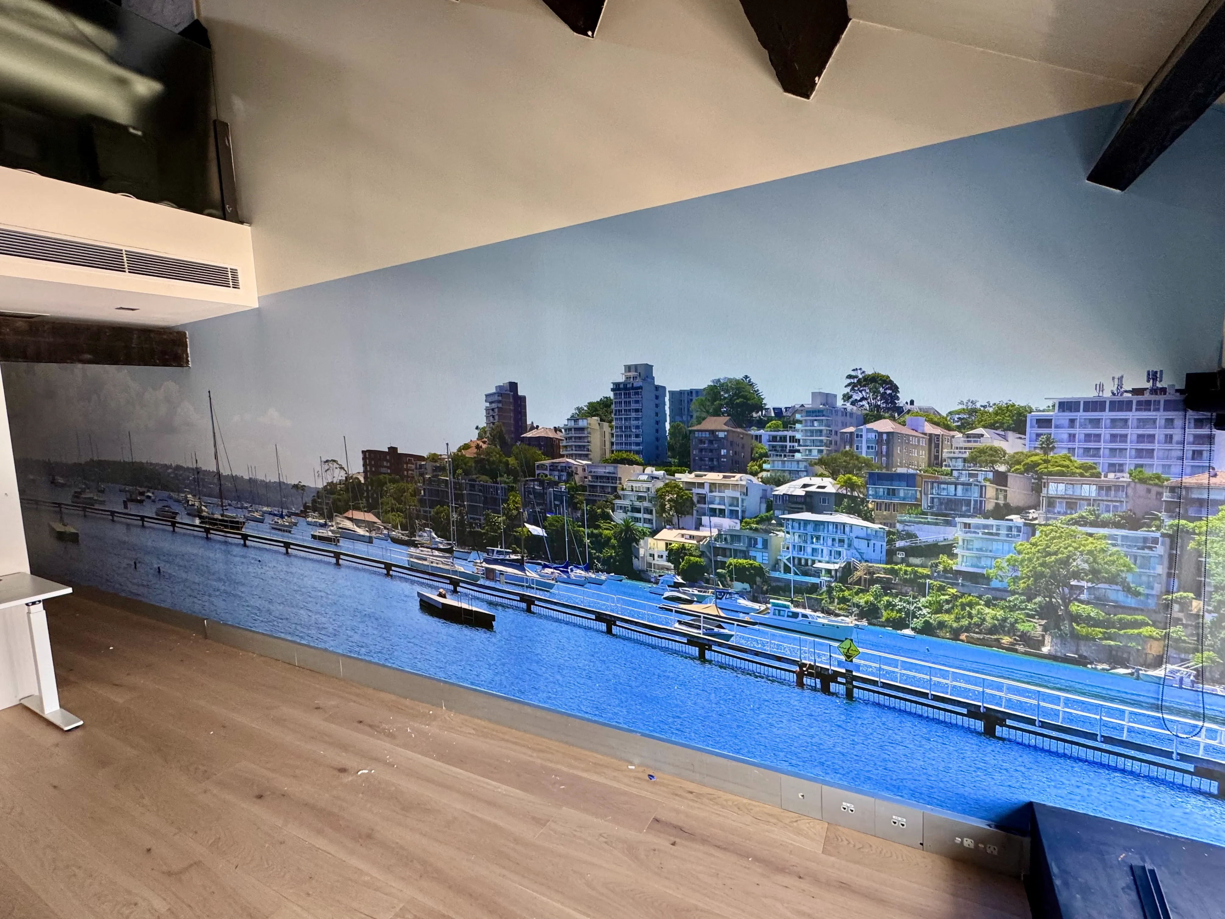 Custom printed wallpaper mural of Redleaf Pool in Sydney